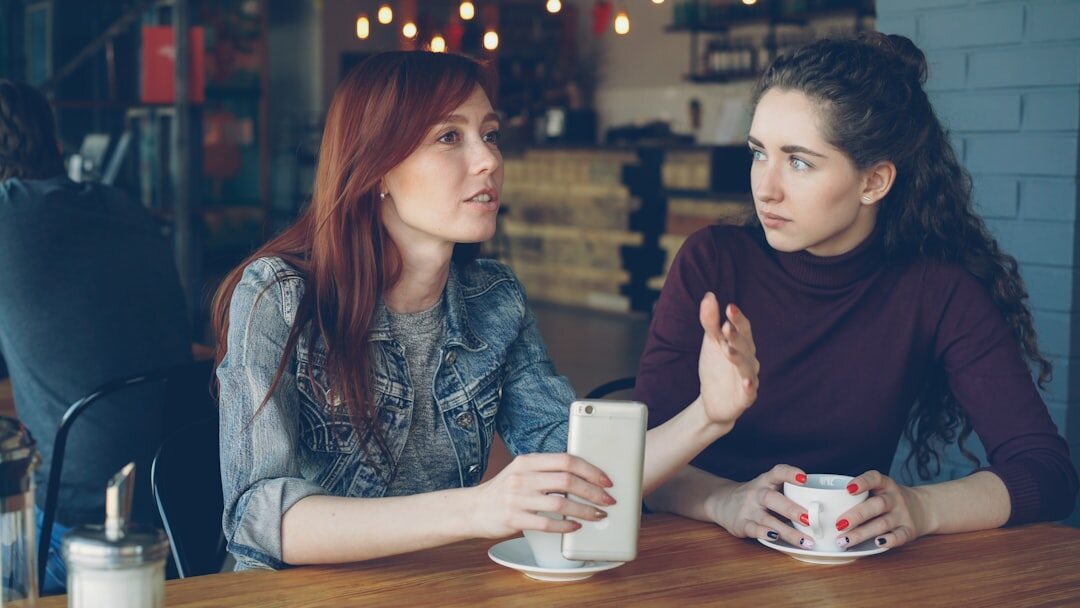 woman listening to friend